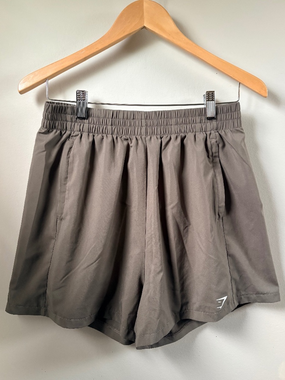 Gymshark Brown Khaki Athletic Shorts Small